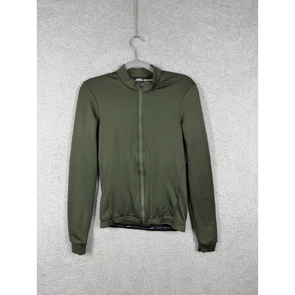 ORNOT Women's Small Olive Green Long Sleeve Full Zip Cycling Jersey
